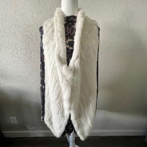 Rabbit fur vest